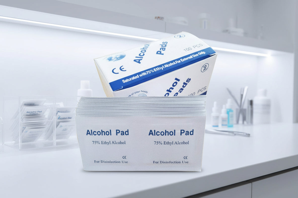 75% Isopropyl Alcohol Prep Pads – Individually Wrapped (100 ct) Box
